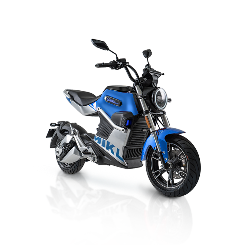 Motocykl elektryczny Miku Super Sunra niebieski